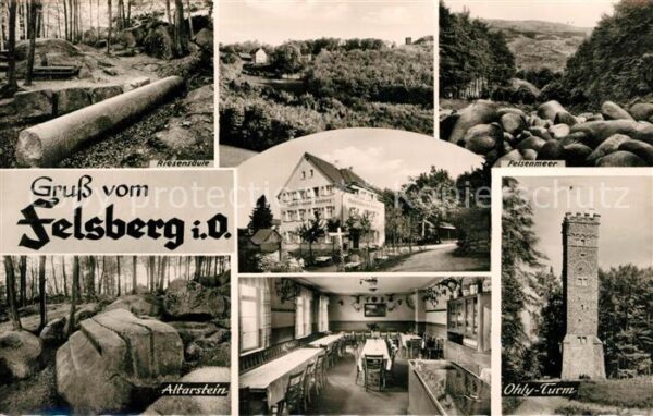 Felsberg Odenwald Wald-Restaurant Pension auf dem Felsber