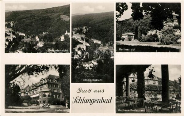 Schlangenbad Taunus Fliegeraufnahme Berliner-Hof Kurhaus-Re
