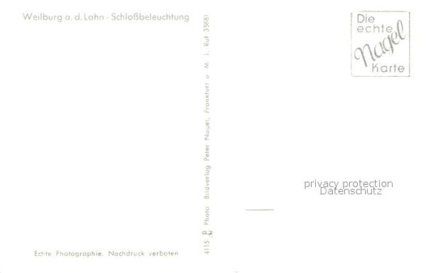 Weilburg Lahnpartie mit Schloß bei Nacht – Bild 2