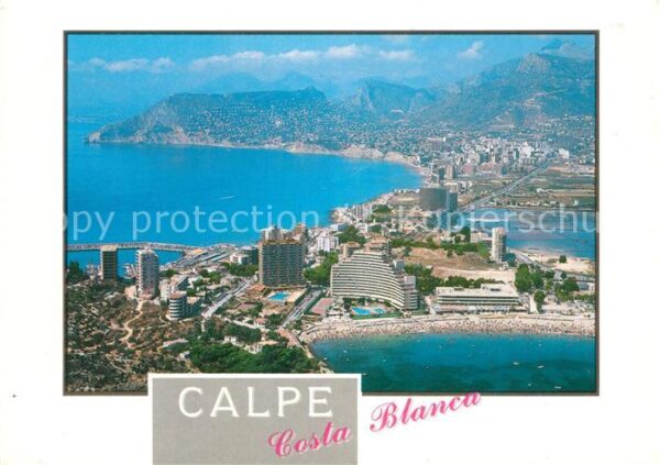 Calpe Fliegeraufnahme Costa-Blanca