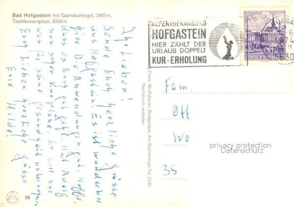 Bad Hofgastein Fliegeraufnahme mit Gamskarkogel Tischl – Bild 2