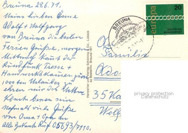 Breuna Rathaus Pension-Pilger Ehrenmal Schule – Bild 2