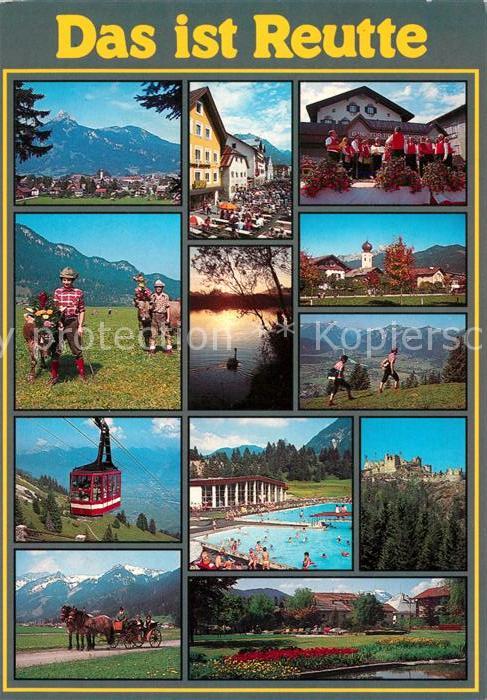 Reutte Tirol Kühe Seilbahn Pferdekutsche Freibad