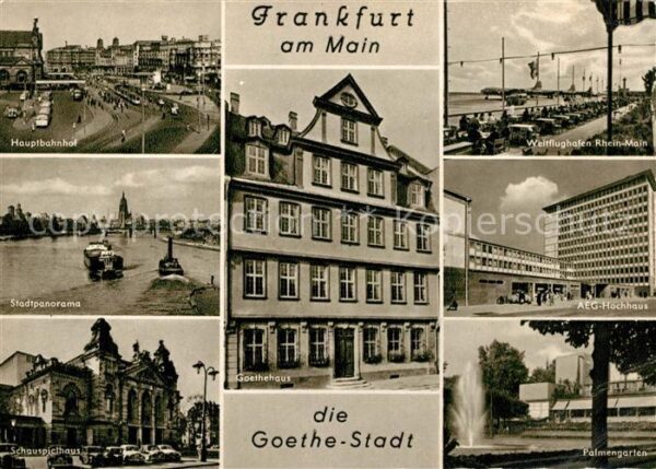Frankfurt Main Hauptbahnhof Flughafen Goethehaus AEG-H