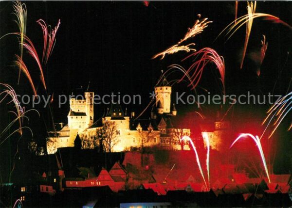 Braunfels Schloßbeleuchtung mit Feuerwerk
