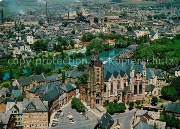 Wetzlar Fliegeraufnahme Lahnpartie mit Dom