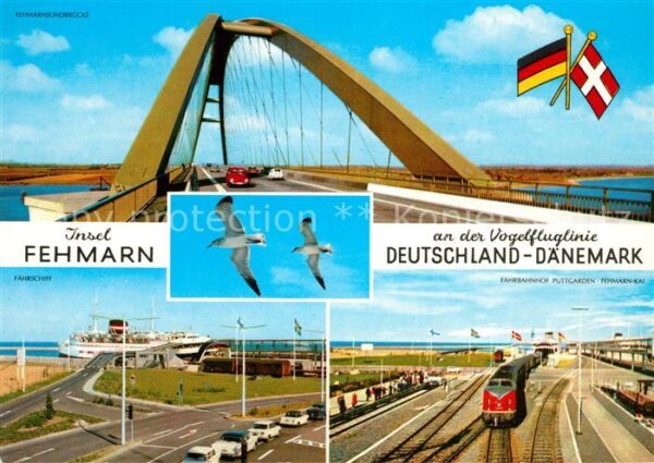 Insel Fehmarn Fehmarnsundbrücke Fährschiff