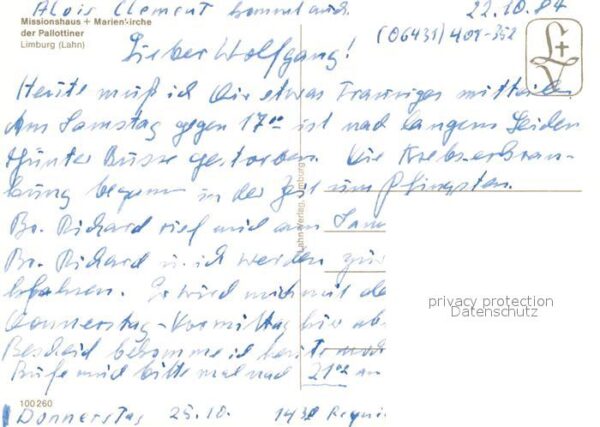 Limburg Lahn Fliegeraufnahme Missionshaus Marienkirc – Bild 2