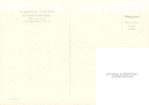 Ostlerhuette Fliegeraufnahme Breitenberg Aggenstein – Bild 2