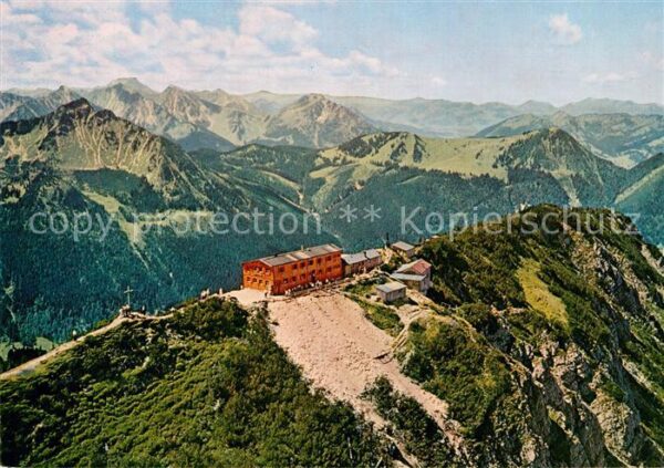 Pfronten Fliegeraufnahme Ostlerhütte auf dem Bre