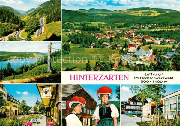 Hinterzarten Fliegeraufnahme Tracht Bollenhut