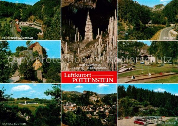 Pottenstein Oberfranken Teufelshöhle Kaiser Barbarossa Stausee