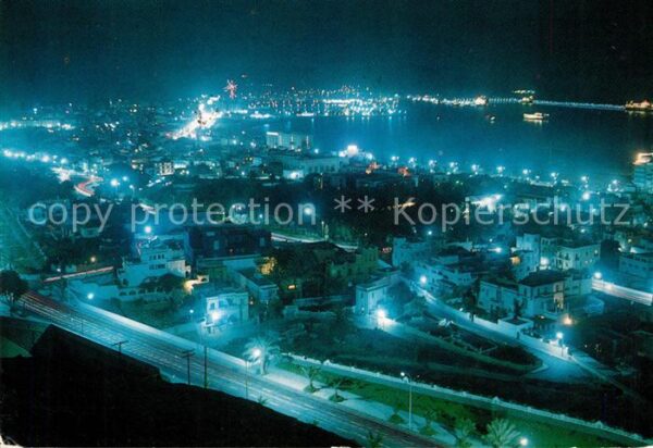 Las Palmas Gran Canaria Fliegeraufnahme bei Nacht