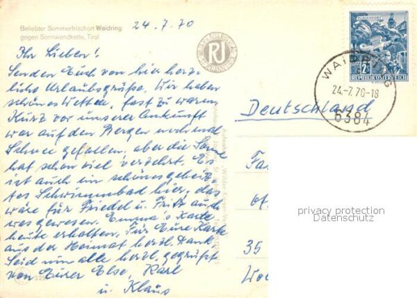 Waidring Tirol Gegen Sonnwendkette – Bild 2