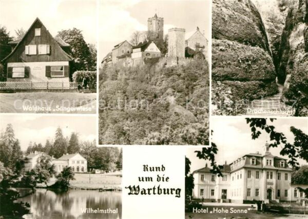 Wartburg Eisenach Waldhaus Sängerwiese Drachenschlucht Wi