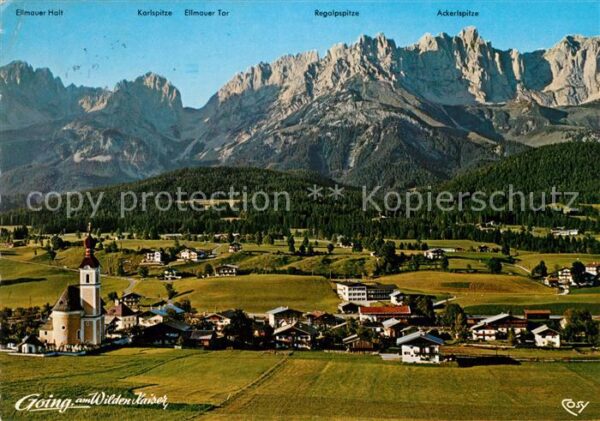 Going Wilden Kaiser Tirol Fliegeraufnahme