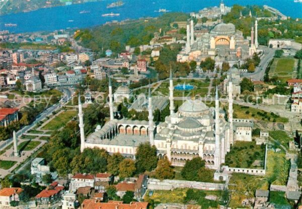 Istanbul Constantinopel Fliegeraufnahme Aya Soya Sultan Ahmet