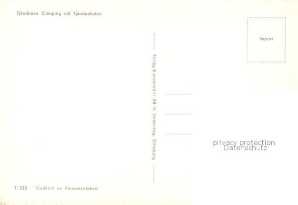 Goeteborg Fliegeraufnahme Tjörnbrons Camping – Bild 2