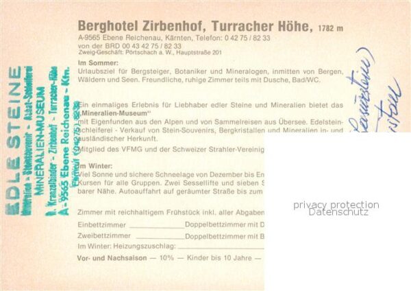 Ebene Reichenau Kaernten Zirbenhof Turracher-Höhe – Bild 2