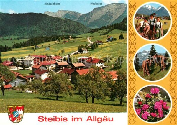 Steibis mit Rindalphorn Hochgrat Tracht Kühe