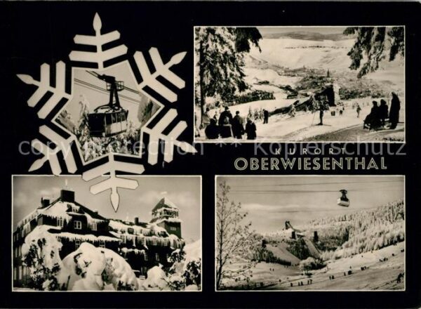 Oberwiesenthal Erzgebirge Seilbahn Sprungschanze