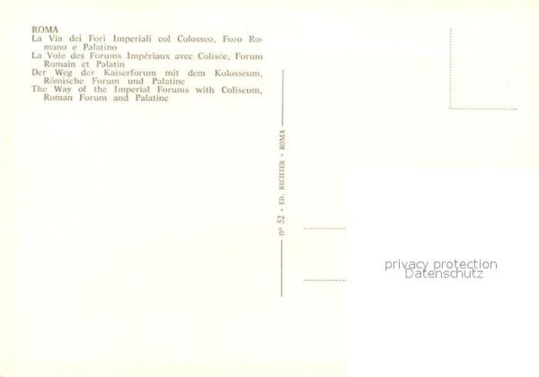 Roma Rom Kaiserforum mit Kolosseum – Bild 2