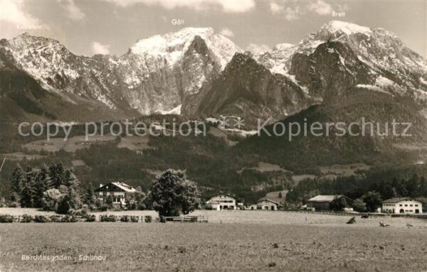 Schoenau Berchtesgaden mit Göll und Brett