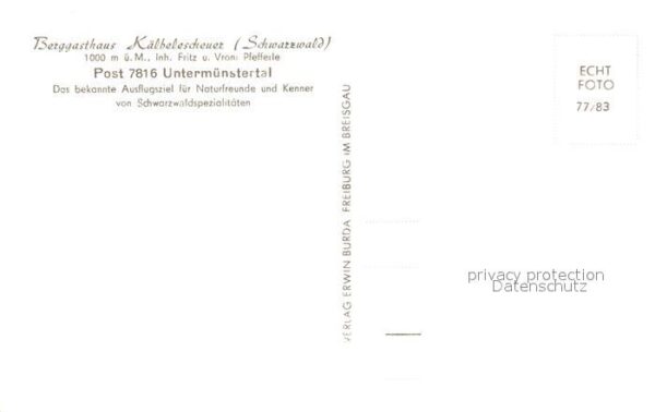 Untermuenstertal Berggasthaus Kälbelescheuer mit Belchen – Bild 2