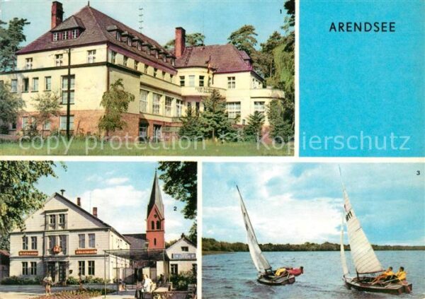 Arendsee Ostsee FDGB Erholungsheim Waldheim Rathaus Seg