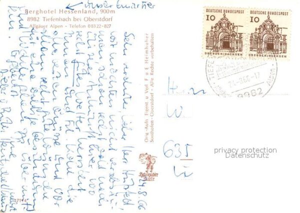 Tiefenbach Oberstdorf Berghotel Hessenland – Bild 2