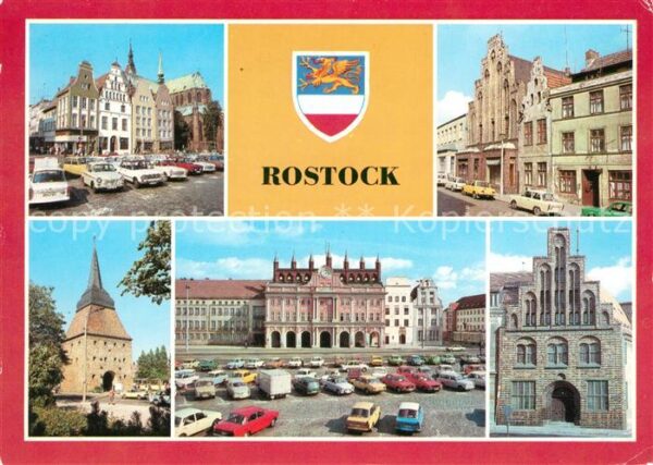 Rostock Ernst Thälmann Platz Giebelhäuser Stein