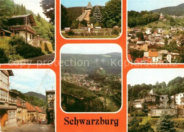 Schwarzburg Thueringer Wald Schweizerhaus Park Ortsmotiv Trippstein