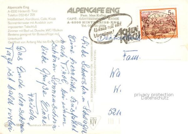 Hinterriss Tirol Alpencafe Eng Ahornboden Speckalm – Bild 2