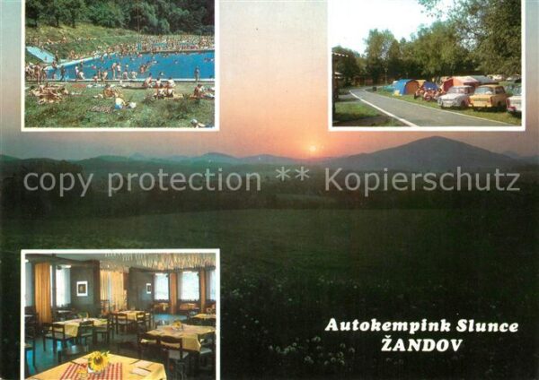 Ceska Lipa Zandov Autokempink Slunce Schwimmbad Restauran