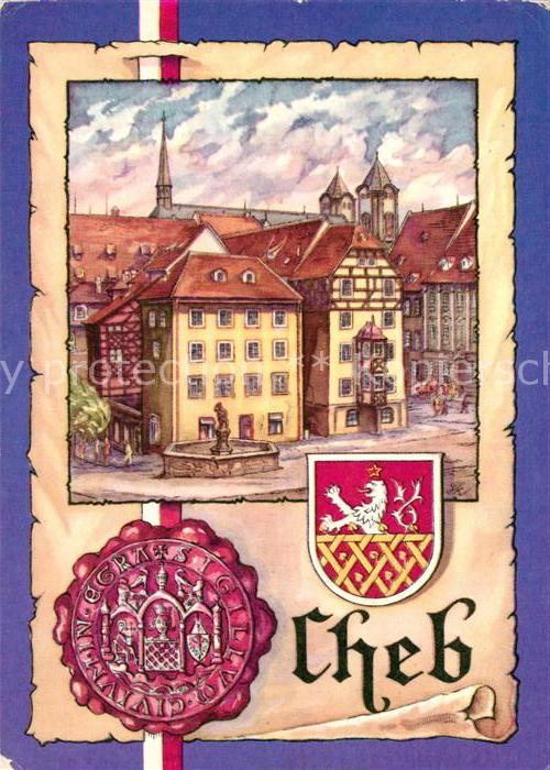 Cheb Eger Stöckl Gruppe von elf mittelalterlichen