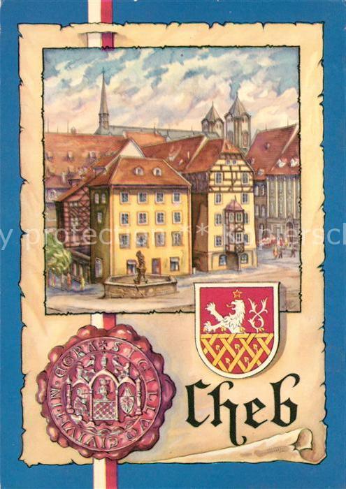 Cheb Eger Stöckl Gruppe von elf mittelalterlichen