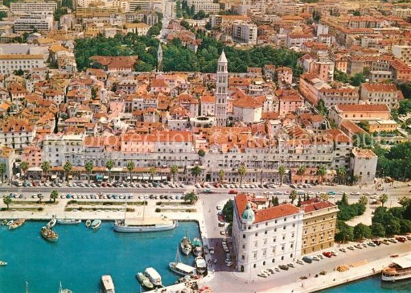 Split Spalato Fliegeraufnahme