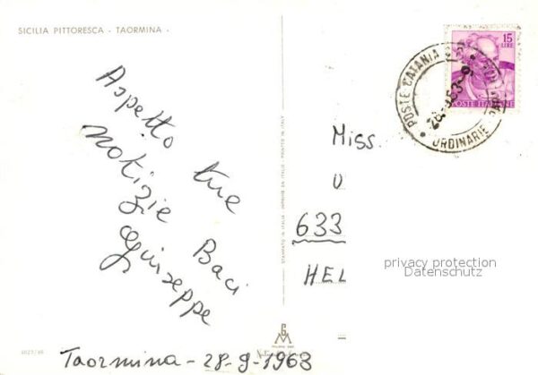 Taormina Sizilien Sicilia pittoresca – Bild 2