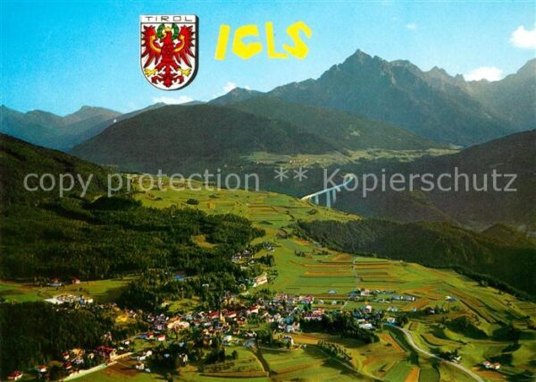 Igls Tirol Fliegeraufnahme mit Europabrücke