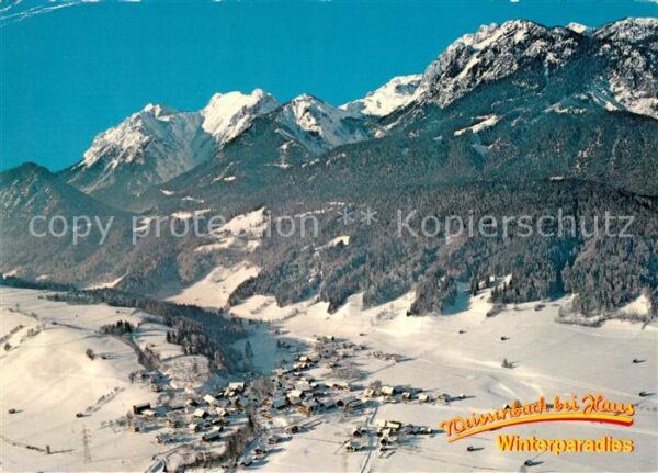 Weissenbach Enns Fliegeraufnahme mit Dachsteingebirge