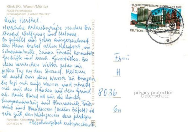 Klink Waren FDGB Ferienheim Herbert Warnke – Bild 2