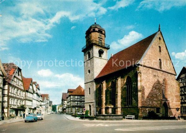 Rotenburg Fulda Jacobikirche mit Breitenstrasse