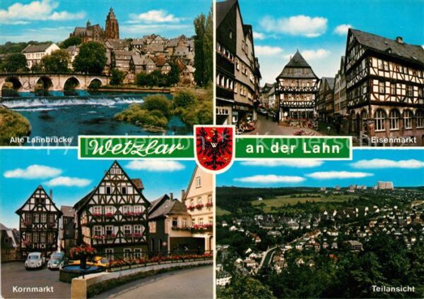 Wetzlar Alte Lahnbrücke Eisenmarkt Kornmarkt Pa