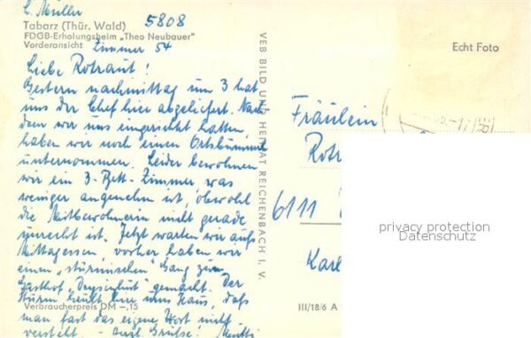 Tabarz FDGB Erholungsheim Theo Neubaer – Bild 2