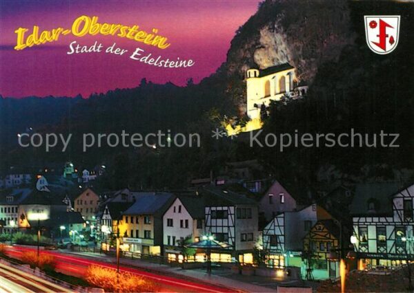 Idar-Oberstein Stadt der Edelsteine Blick zur Felsenki
