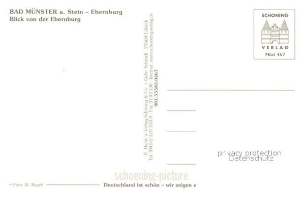 Bad Muenster Stein Ebernburg Panorama Blick von der Ebernburg – Bild 2