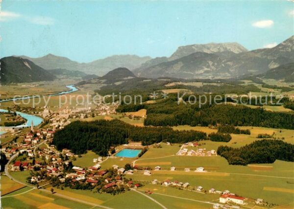 Kirchbichl Tirol Sommerfrische Moorbad Blick zum Kaiserg