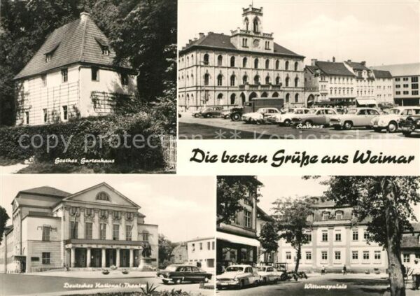 Weimar Thueringen Goethes Gartenhaus Rathaus Deutsches Na
