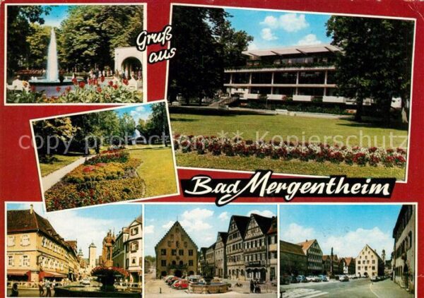Bad Mergentheim Kurhaus Park Springbrunnen Kurpark Inne