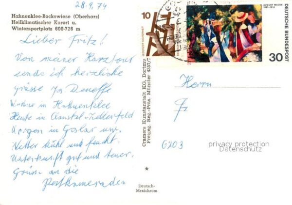 Hahnenklee-Bockswiese Harz Heilklimatischer Kurort Wintersportplat – Bild 2
